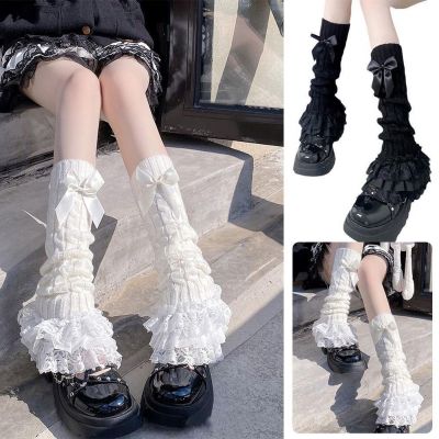 Lolita Leggings For Women Sweet White Lace Mid Length Socks NEW~ For Women B9J7